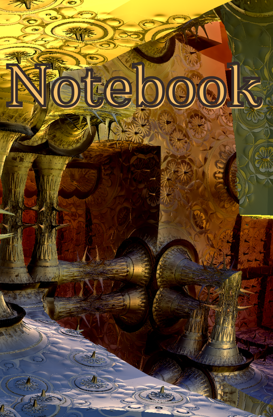 Notebook 2: Colourful Fractal Notebook – Futuristic Design
